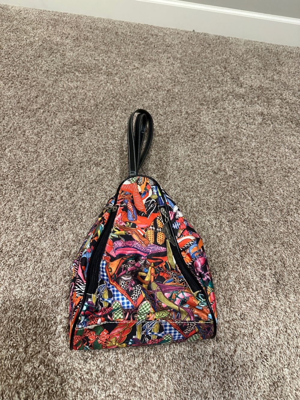 Sydney Love Colorful Multi-Print Wristlet Tote Bag - Vibrant Pattern